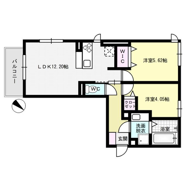 和の刻 203号室 間取り