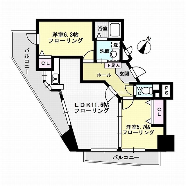 チェントロ・ジャルディーノ 間取り
