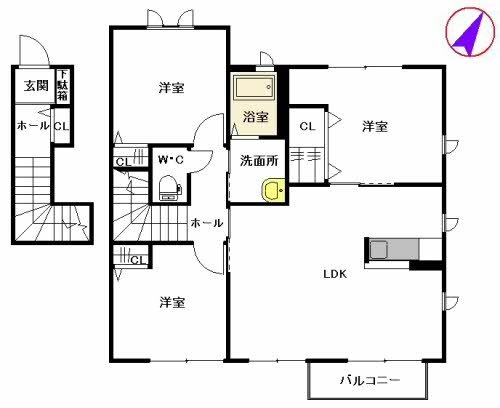 ビューコートM G棟 202号室 間取り