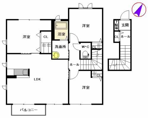 ビューコートM G棟 202号室 間取り