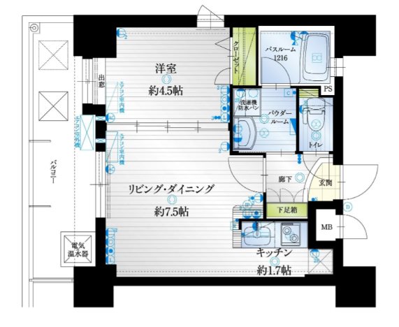 アクタス薬院Ⅲ  間取り