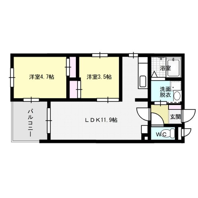 リアンレガーロ高宮ステーションⅡ  間取り