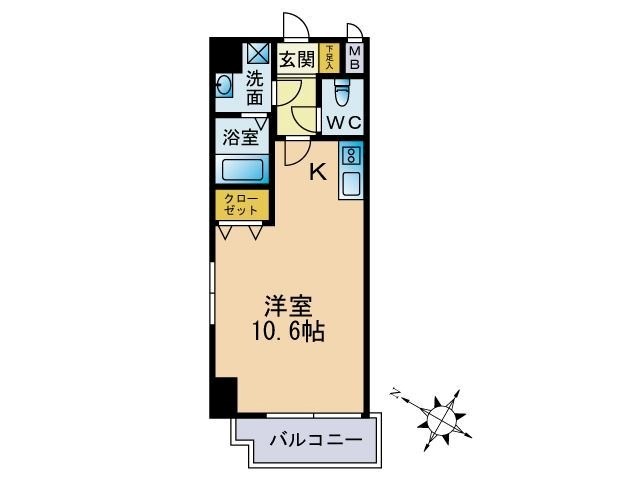 リヴェール渡辺通南 間取り