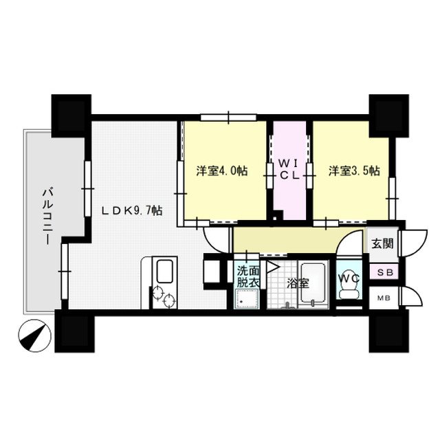 ネストピア博多駅ステージ 間取り