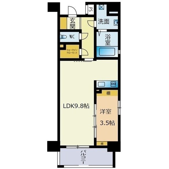 レーベン姪浜駅前 間取り