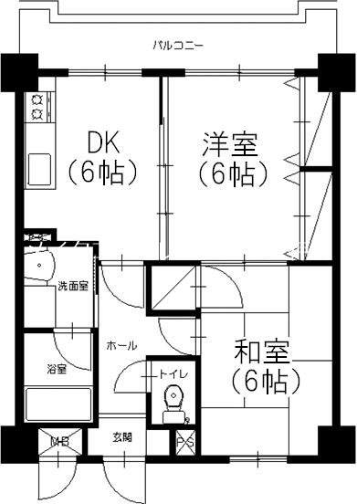 アミッドグリーン大濠弐番館 間取り