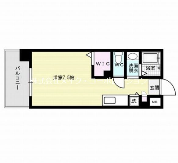 トラストビル姪浜～ネット無料～ 間取り