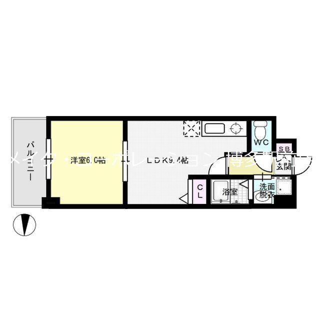 クレベール博多  間取り