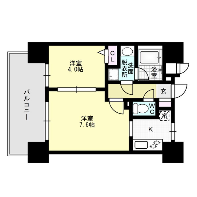リアンシエルブルー東公園 間取り