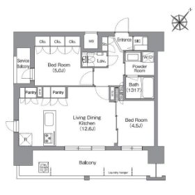 SEASON  FLATS　渡辺通　 間取り