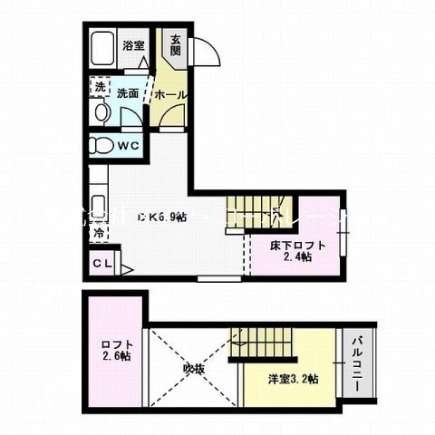 ポラリス西新 間取り