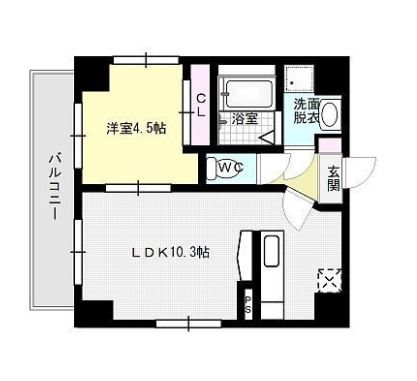 ジュセン西新 間取り