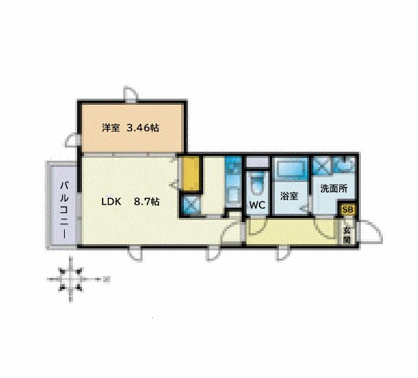 シュルーク藤崎 間取り