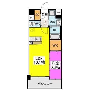 リバーランド大濠  間取り