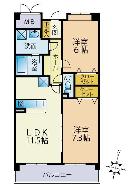 アビーロード【オール電化】 間取り