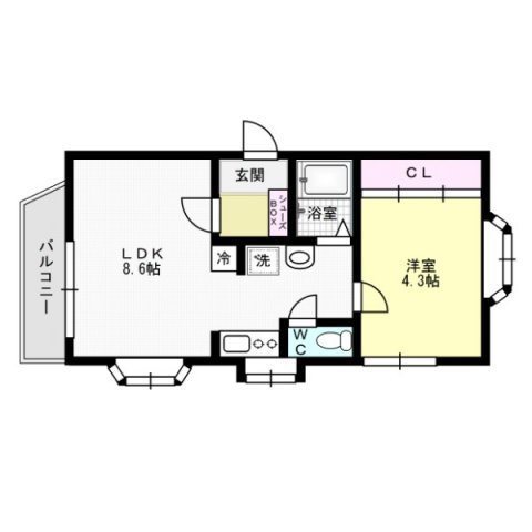 エリーナプラザ曙Ⅱ 間取り
