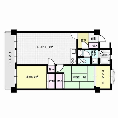 第4長尾団地 間取り