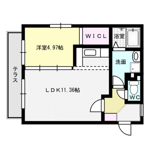 HIRAMEKISO 102号室 間取り