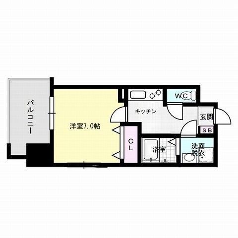 エンクレスト博多駅前Ⅲ 間取り