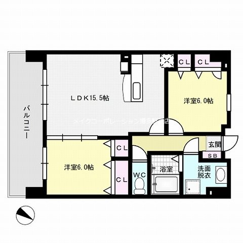 グレースマンション博多駅東 間取り