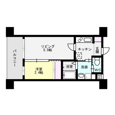 グランフォーレ薬院南    間取り