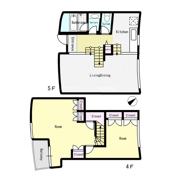 ネクサスワールド スティーブンホール棟 間取り