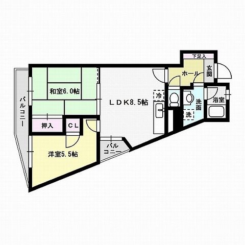 RESTEL　HAKATA 間取り