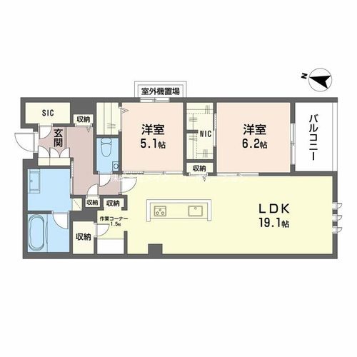 シャーメゾン赤坂けやき通り  間取り