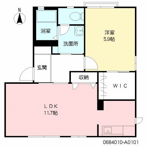 ウエストヴィレッジA棟 101号室 間取り