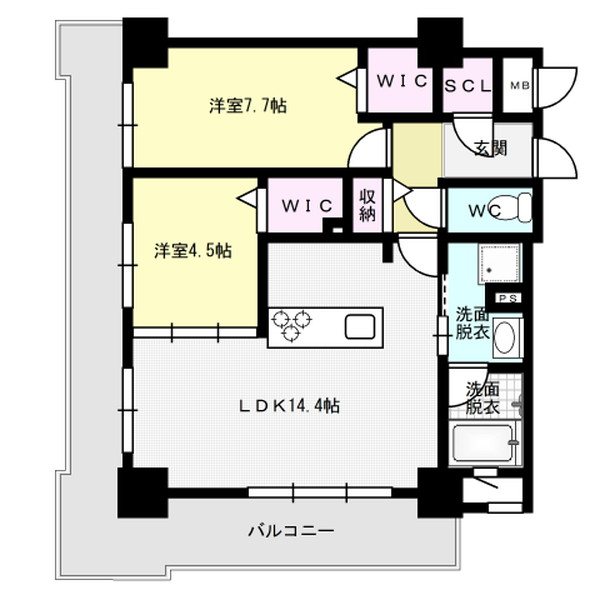 ラフィーネ博多南 間取り