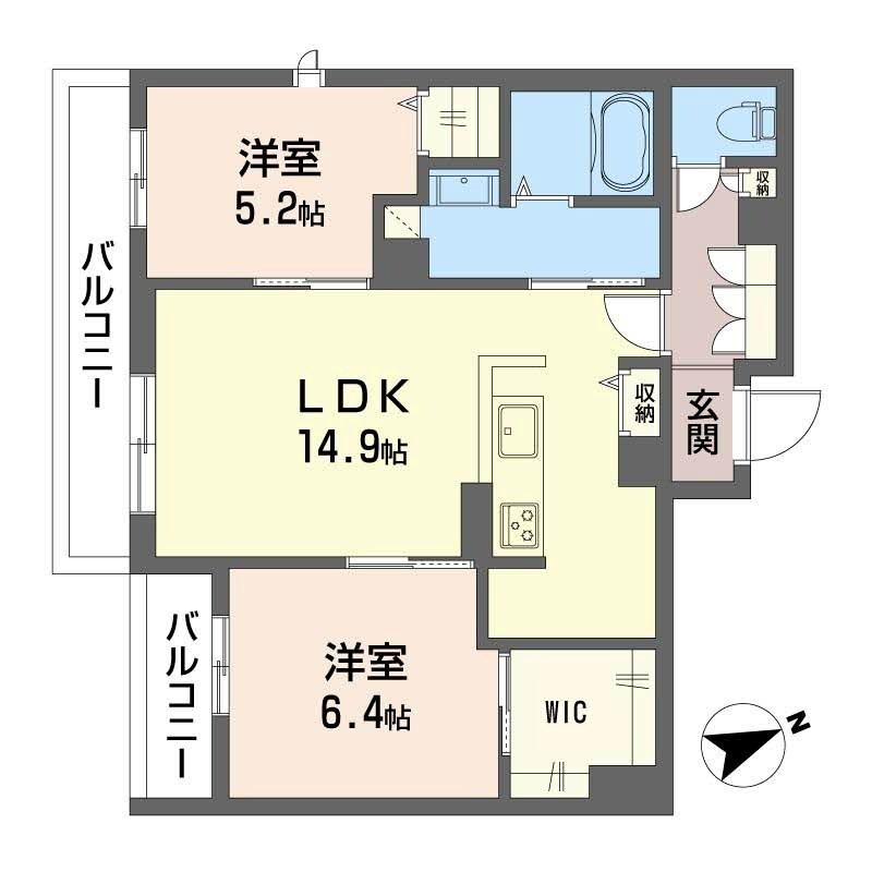 シャーメゾン六本松南 間取り