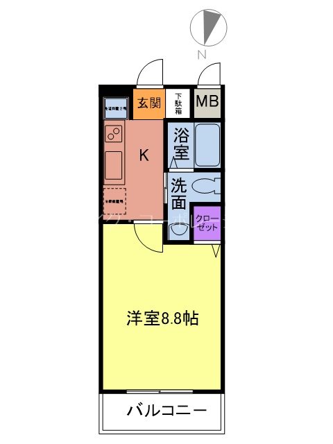ローズモント・フレア天神南 間取り