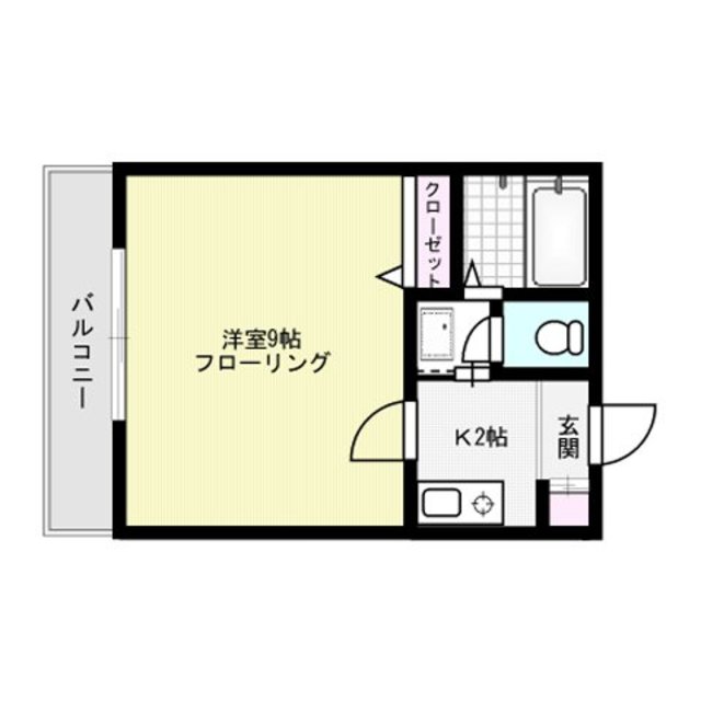 ドミ・エスポワール博多南 102号室 間取り