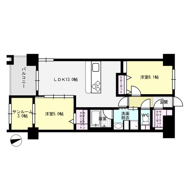 RISOIE-CINQ(リソワ-サンク)  間取り