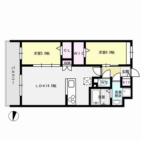 ビーコンヒル田島 間取り