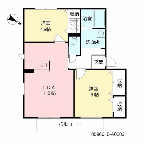 間取り ボヌール高宮 間取り図