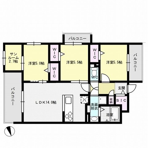 ビーコンヒル石丸 間取り