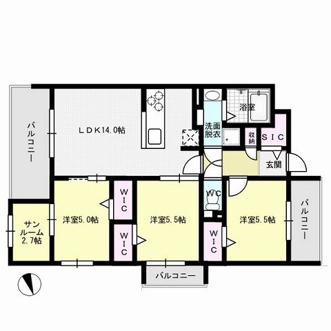 ビーコンヒル石丸 間取り
