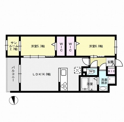 ビーコンヒル石丸 間取り
