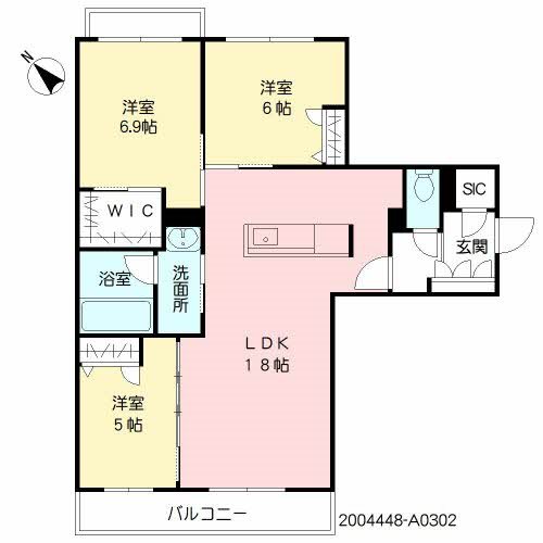 Serra華旗 302号室 間取り