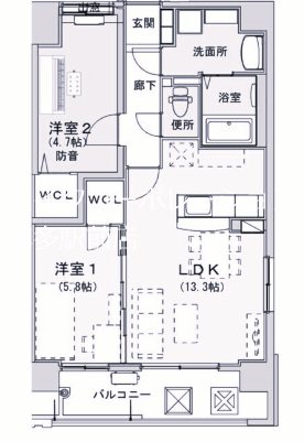 リバーランドマーリエ 間取り図