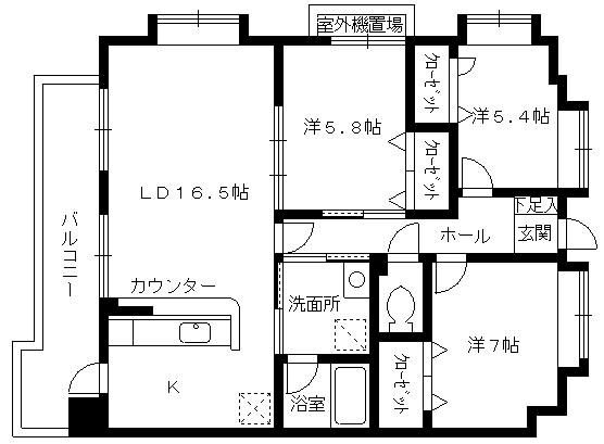 セレス別府  間取り