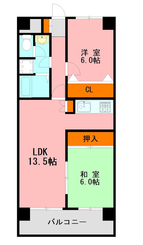 グランディ野間  間取り