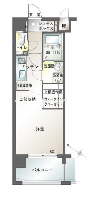 エンクレスト渡辺通南  間取り