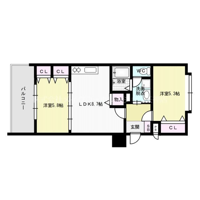 グランパーク天神 間取り