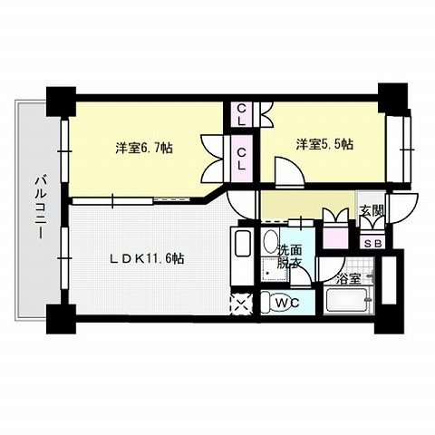 シャーメゾンステージ博多 間取り図