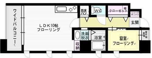 ラフォート平尾 0302号室 間取り