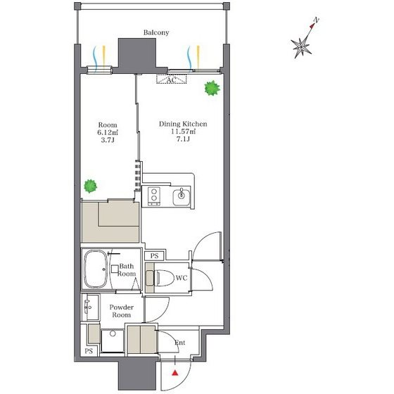 リアンシエルブルー白金 間取り