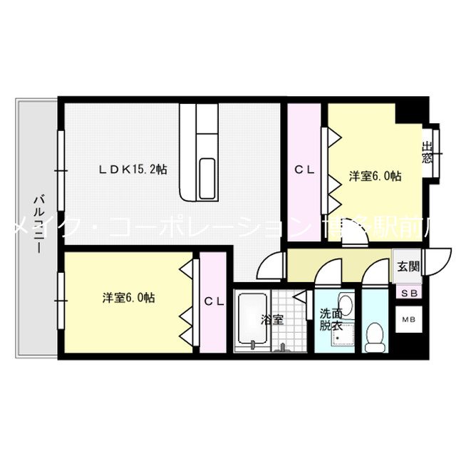 ハーベスト丸新開  間取り