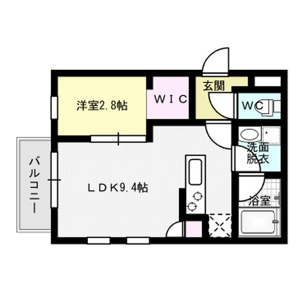 La Pace 博多南 305号室 間取り